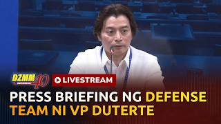 LIVE: VP Duterte defense team holds briefing after impeachment trial | (05 August 2026)