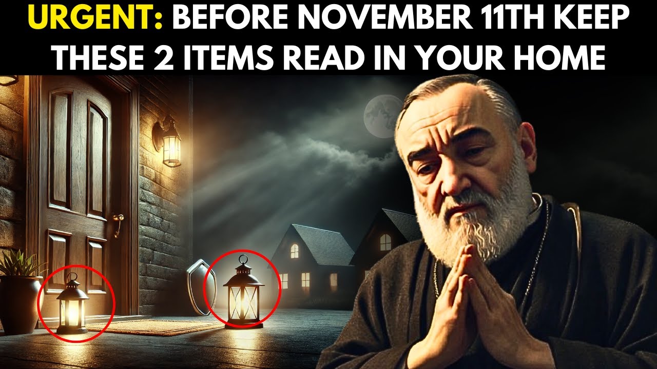 PADRE PIO SAYS: KEEP 2 ITEMS AT THE FRONT DOOR OF YOUR HOUSE, OTHERWISE...