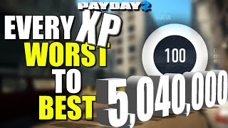Every heist XP ranked WORST to BEST! (Payday 2)