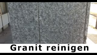 Vakuum Strahlverfahren - Granit reinigen in Berlin mit einer Reinigungsmaschine vom Stein-Doktor