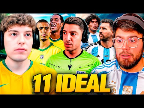 11 IDEAL (BRASIL) vs. 11 IDEAL (ARGENTINA) ft. LA COBRA - CON ARBITRAJE: QUIEN SABE DE FUTBOL?