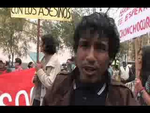 Estudiantes Bolivianos protestan por la masacre de Pando