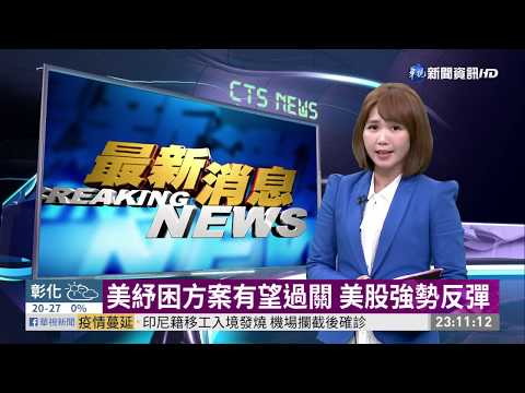 美紓困方案有望過關 美股強勢反彈