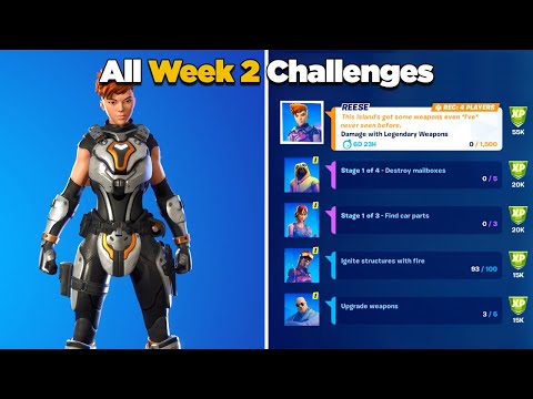 Fortnite All Week 2 Challenges Guide (Fortnite Chapter 2 Season 5) - Week 2 Epic & Legendary Quests