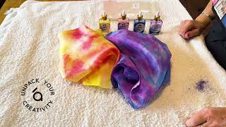 Dye your own large silk scarves | Tutorial | DIY Craft Kit | Silk Painting