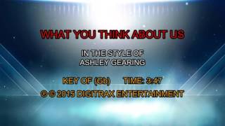 Ashley Gearing - What You Think About Us (Backing Track)