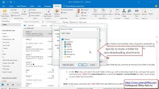 How To Automatically Download/Save Attachments From Outlook To A Certain Folder?