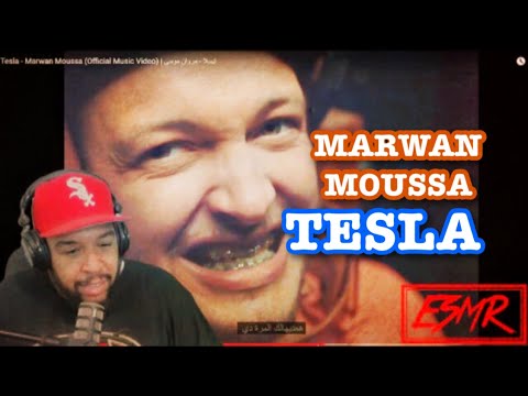 *MARWAN MOUSSA* "TESLA"  تيسلا - مروان موسى {ESMR REACTIONS} (FIRST TIME)