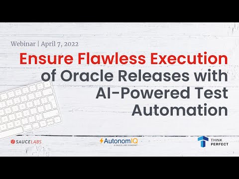  Ensure Flawless Execution of Oracle Releases with AI-Powered Test Automation Related YouTube Video