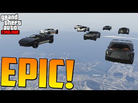 INCREÍBLE! MEGA SALTO!! + SÚPER COCHE!! - Gameplay GTA 5 Online Funny Moments