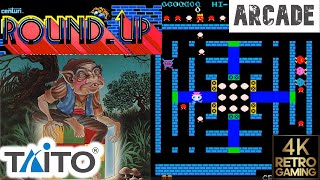 Round Up Arcade ( Taito 1981 ) 4k Gameplay