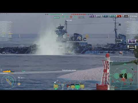Minotaur British Cruiser | Up The Middle, AA Def, 202k Dmg, 3 Kills | World of Warships Replay