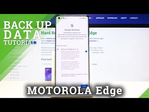 How to Back Up Data in Motorola Edge - Use Google Backup