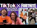 TIK TOK x FORTNITE EMOTE ROYALE CONTEST!  FGTEEV Reacting & Recreating Unique Dances