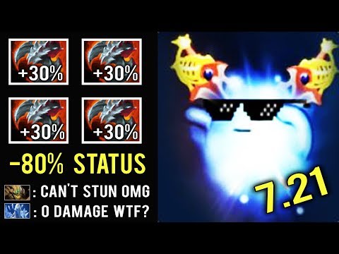 OMG CAN'T STUN HIM! +80% Resistance New Imba 7.21 IO Carry 4x Satanic by Gii Epic Pro Dota 2