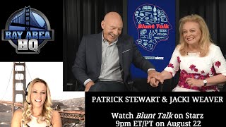 Hilarious Patrick Stewart "Blunt Talk" Interview w/Jackie Weaver!!