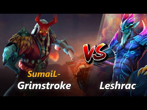 How to Grimstroke mid vs Leshrac (feat. SumaiL-) | First 10 minutes