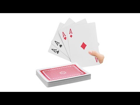 Pokerkarten Jumbo 54 Karten Schwarz - Rot - Weiß - Kunststoff - 13 x 2 x 18 cm