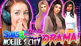 *NEW* 😅NOELLE STIRS UP CITY DRAMA...😅(The Sims 4 - TEEN RUNAWAY#1! 🤬)