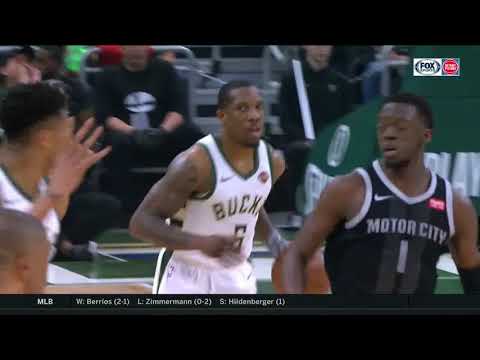 NBA, playoff 2019, Bucks vs. Pistons, Round 1, Game 1, Move 7, Eric Bledsoe, assist