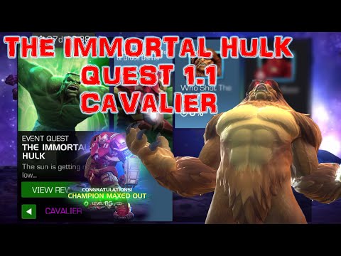 MCOC: THE IMMORTAL HULK CHAPTER 1.1 CAVALIER MODE AND HULKBUSTER RANK 5