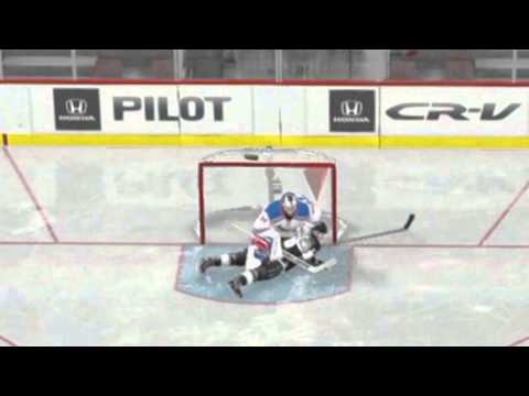 NHL 15: Henrik Lundqvist Does a Flip! (NHL 15 HUGE Goalie Hit)