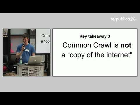 Video Thumbnail: re:publica 2024: Stefan Baack - Training Data for the Price of a Sandwich: ...