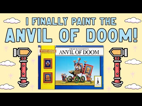 Painting a Warhammer Old World 4th Edition Dwarf Anvil of DOOM!