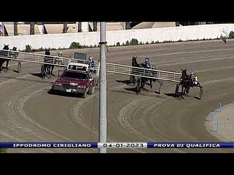 Aversa trotto 4 Gennaio 2023 - Prova di qualifica