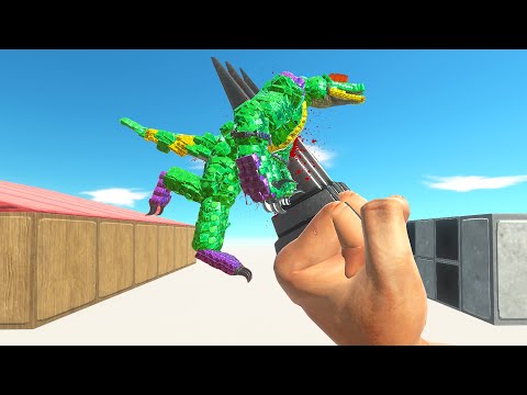 Blade Punch Kills Mecha Units - Animal Revolt Battle Simulator