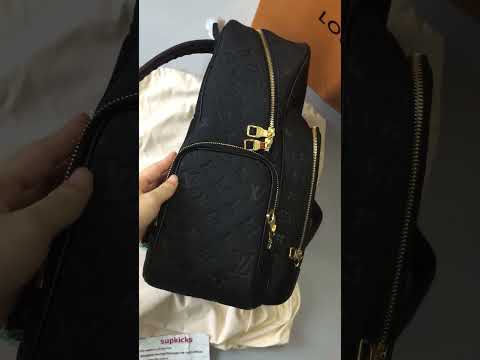 Louis Vuitton X NBA Basketball Backpack Ball Grain Leather Black review#shorts