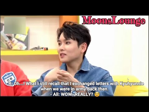 [ENG-SUB] AC 220309 - Ryeowook talking about Kyuhyun whom he exchanged letter with during army💕