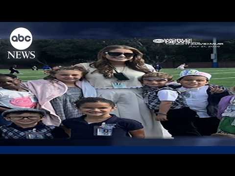 First graders surprise teacher on wedding day