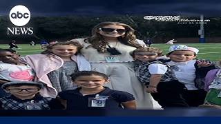 First graders surprise teacher on wedding day