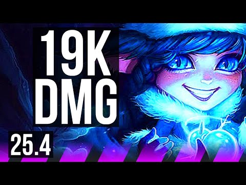 LULU & Tristana vs PYKE & Karthus (SUP) | 19k DMG | KR Challenger | 25.4