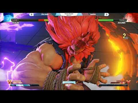 Rushdown 15 - Espadah (Akuma) vs OllieWallie (Kolin) Winners Semifinals - SFV