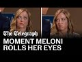 Giorgia Meloni Rolls Eyes At Biden S Tardiness