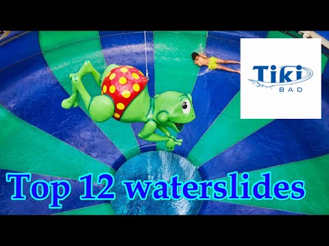 Top 12 waterslides Tikibad