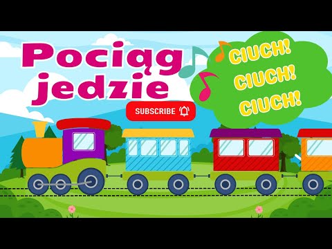 Jedzie pociąg Ciuch Ciuch Ciuch #piosenkidladzieci #piosenkaopociagu #popolsku #pociag  🚂🌟