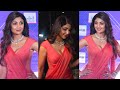 Shilpa Shetty Hot Cleavage Show In Red Saree Bold Photoshoot Bollywood Actresses Camera Focus
