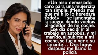 Mi marido, al subirse a mi coche, se fue a ver a su amante. Dos horas después me llamó la policía