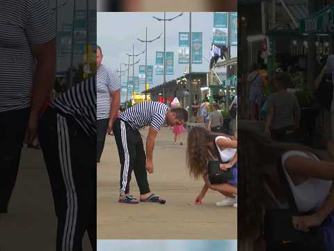 🔥 When a girl Dropping eggplant - AWESOME REACTIONS 😲 #funny #pranks #comedy