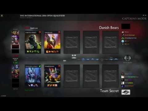 Team Secret vs Danish Bears Game 1 Best of 3 EU Open Qualifiers #1 English Cast