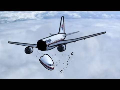 Malaysia Airlines Flight 17 2D Crash Animation
