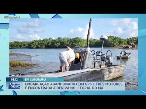 Cururupu: Embarcação abandonada com GPS e três motores, é encontrada à deriva no litoral do MA.