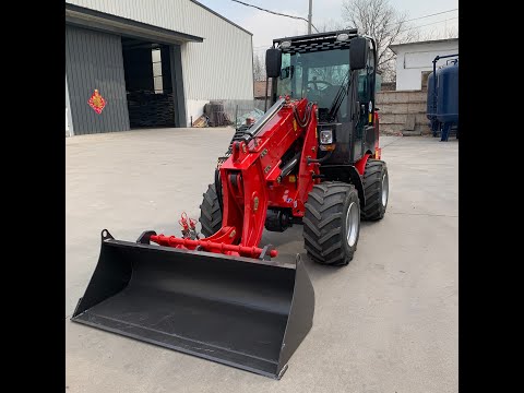 Chinese HZM hydrostatic 810T 1ton telescopic loader function show- nice price supply
