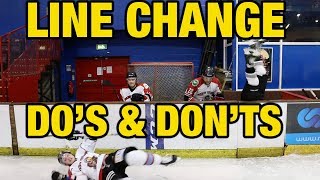 Do's and Don'ts of how to Line Change in hockey