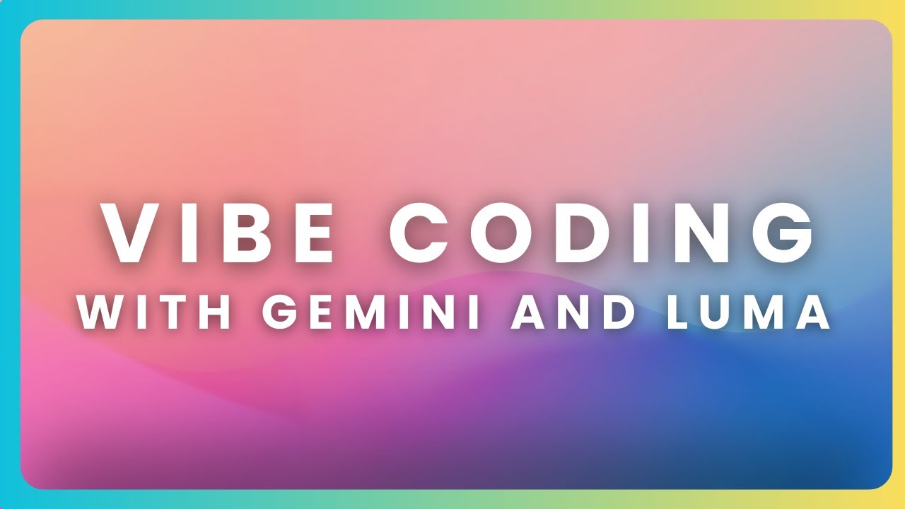 Vibe Coding With v0, Luma Photon and Google Gemini 2.5