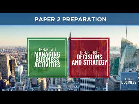 Preparing for Edexcel A Level Business Paper 2