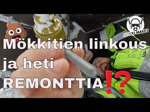 Mökkitien linkous ja pientä traktorin remppaa